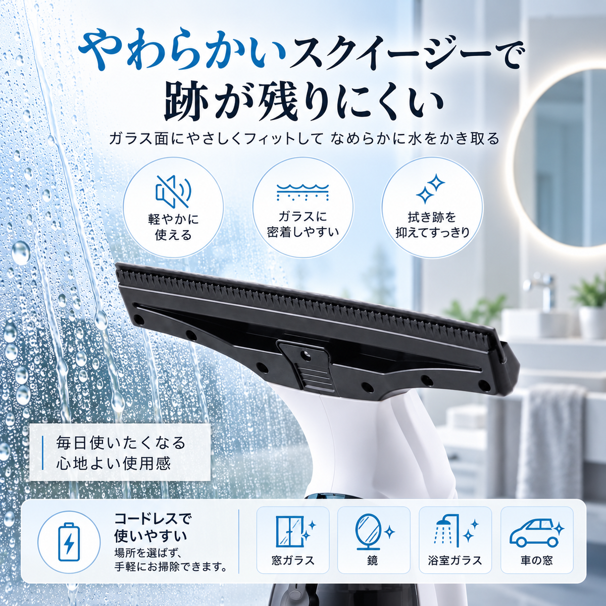 MAGICLEAR WIVA｜コードレス窓用バキュームクリーナー